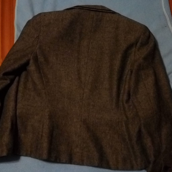 Rena Rowan grey & black lined blazer, sz 8 - Picture 6 of 7